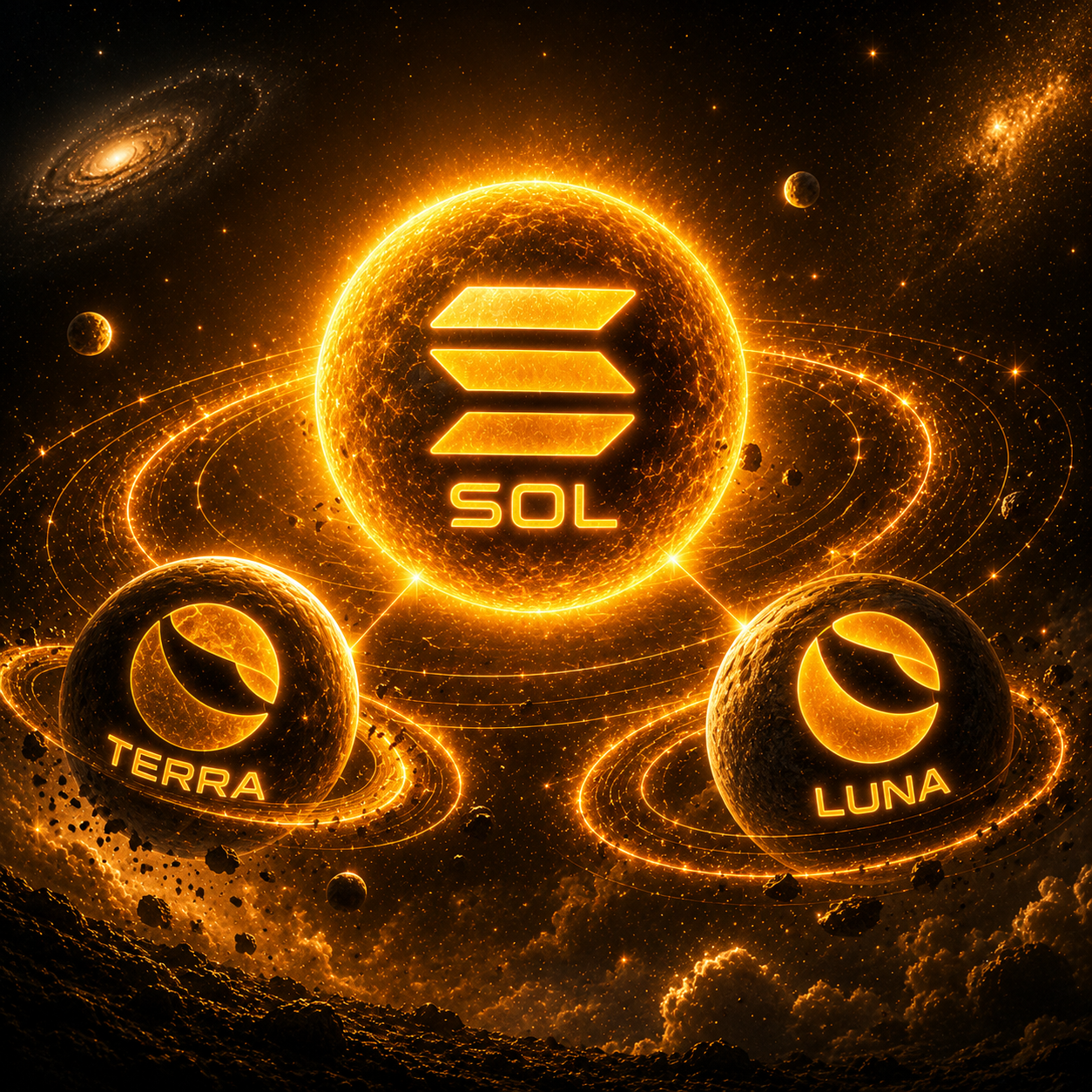 SOLAI orbiting the Solana sun